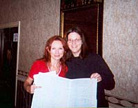 Tori receiving a Birthday Card - 2001